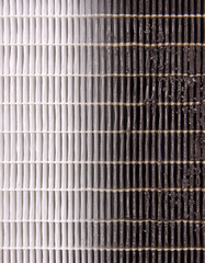 High efficiency air filter for HVAC system. new and used filter