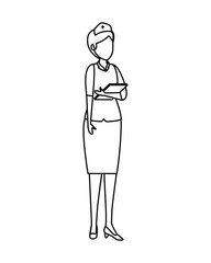 professional female nurse character