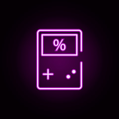 game console neon icon. Elements of cyber monday set. Simple icon for websites, web design, mobile app, info graphics