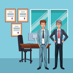 businessmen avatar cartoon character