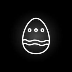 Easter, egg, decoration neon icon. Elements of easter day set. Simple icon for websites, web design, mobile app, info graphics