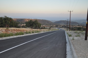 The beautiful landscape road
