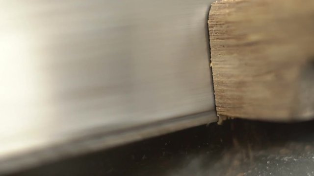 Using Hand Saw To Cut Wood