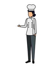 young female chef avatar character