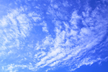 Beautiful cirrus clouds. Background. Landscape.