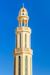 Minaret of the mosque in Hurghada city, Egypt
