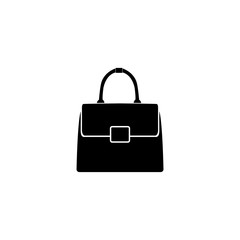 Women's handbag icon, logo isolated on white background