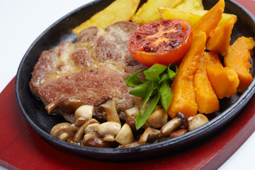 meat with potatoes
