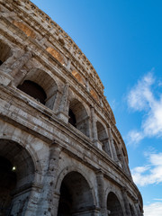 Fototapeta premium oval amphitheatre in the centre of the city of Rome, Italy