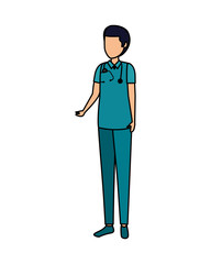 professional doctor avatar character