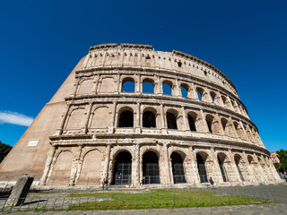 Fototapeta premium oval amphitheatre in the centre of the city of Rome, Italy