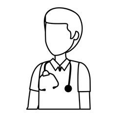 professional doctor avatar character