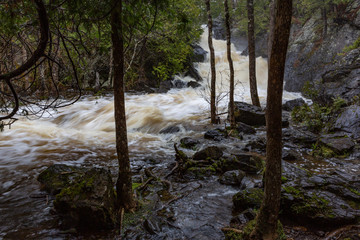 Wisconsin waterfalls in Marinette County