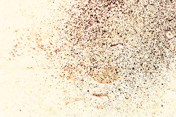 Vintage yellow background. Rough painted wall of aspen gold color. Imperfect plane of golden colored. Uneven old decorative toned backdrop of yellow tint. Texture of gold hue. Ornamental stony surface