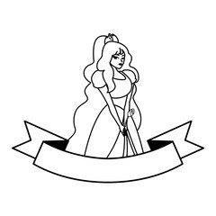 Fototapeta premium beautiful princess of tales character