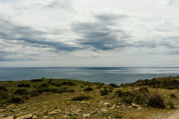 Fototapeta na wymiar A cloudy day in Cadaqués