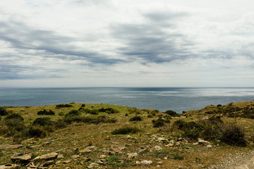 Fototapeta na wymiar A cloudy day in Cadaqués