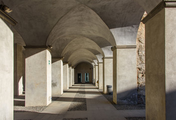 Arcade in the Priamar Fortress