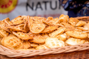 Traditional polish smoked cheese 