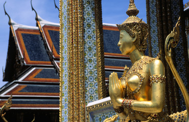 tempelfigur in bangkok