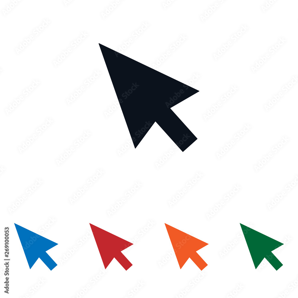 Poster cursor icon isolated on white background. cursor icon in trendy design style. cursor vector icon mod