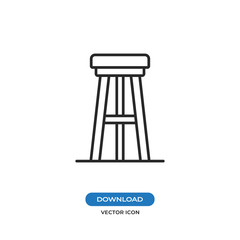 Stool vector icon