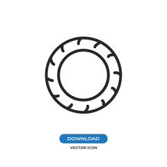 Tire vector icon