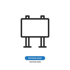 Billboard vector icon