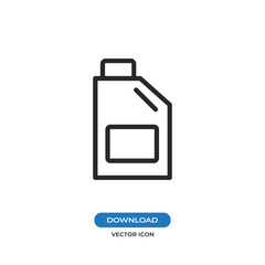 Oil jerrycan vector icon