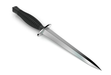 3d illustration of dirk knife isolated on white