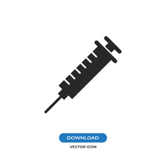 Syringe vector icon
