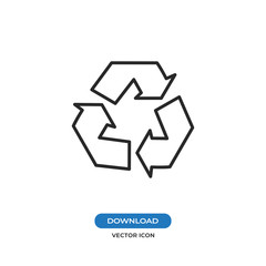 Obraz premium Recycle vector icon