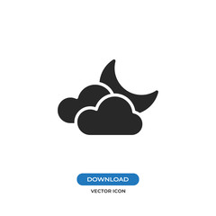 Night vector icon