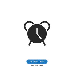 Alarm clock vector icon