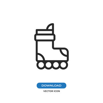 Roller skate vector icon