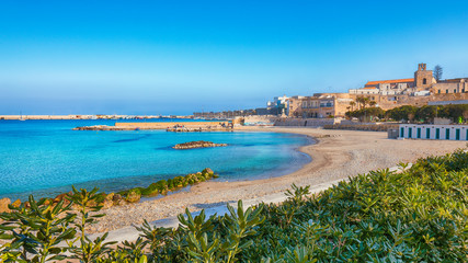Otranto - coastal town in Puglia with turquoise sea