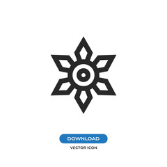 Ninja Shuriken vector icon