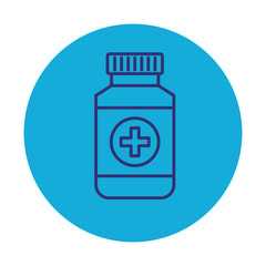 bottle drugs isolated icon