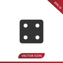 Dice number four icon