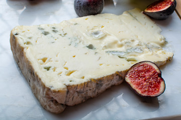 Gorgonzola dolce Italian blue cheese, made from unskimmed cow's milk in North of Italy
