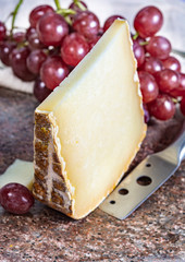 Ossau-Iraty or Esquirrou sheep cheese produced in south-western France, Northern Basque Country