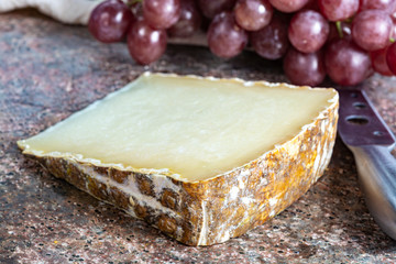 Ossau-Iraty or Esquirrou sheep cheese produced in south-western France, Northern Basque Country