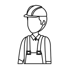 builder worker with helmet