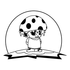 fungu elf in garden magic character