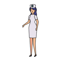 professional female nurse character