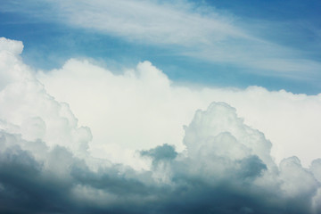 summer spring cloudy blue sky