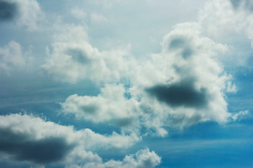 summer spring cloudy blue sky