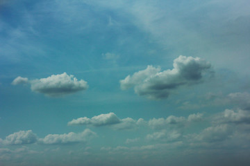Fototapeta premium summer spring cloudy blue sky