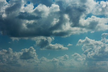 summer spring cloudy blue sky