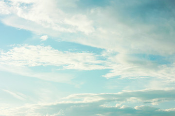 summer spring cloudy blue sky